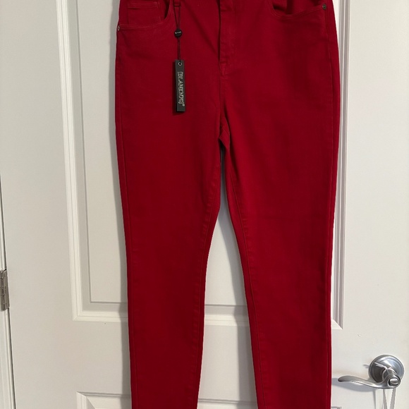 NWT BlankNYC high-rise skinny jeans, red, size 31 - Picture 1 of 6